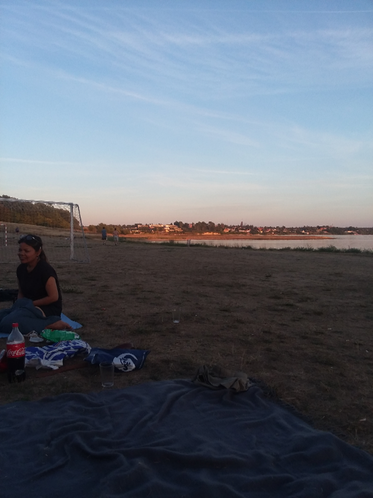 Rosgilde fjord. Beautiful place for a picnic in the evening,  waiting for sunset.
