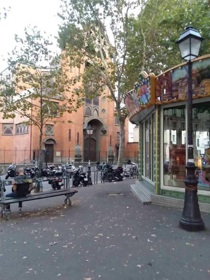 ÉGLISE SAINT-JEAN DE MONTMARTRE FROM PLACE DES ABBESSES.