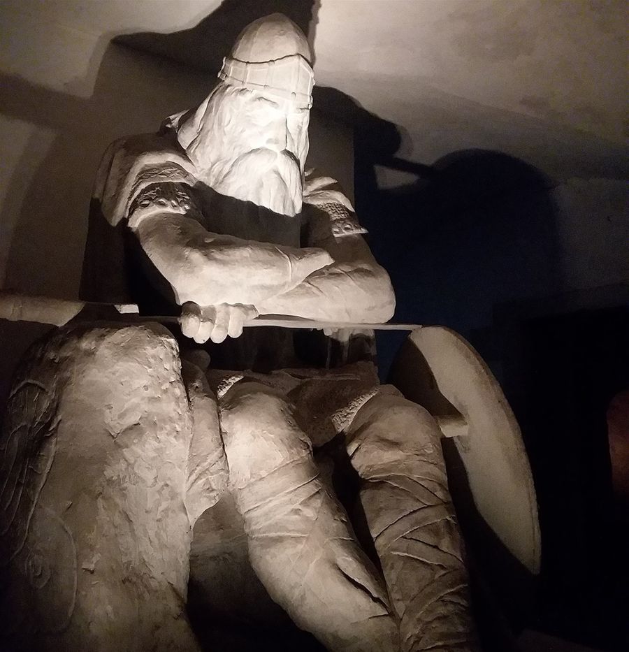 On my video page there is a 16 second video of Holger Danske in the cellars of Kronborg castle. Still he sleeps awaiting Danmark to request his aid in any possible time of dire need.