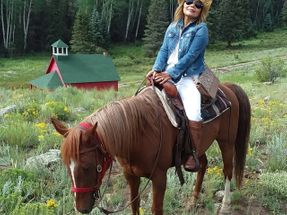 I am not posting photos of my wife on a horse only because she is so cute on a horse but also because the mountains of Colorado are very beautiful. Colorado has more 14,000 feet high mountains than any other state in continental USA.