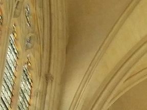 Upon entering the Royal Chapel, it is immediately evident that only a bare minimum of furnishings and decorative elements have remained inside. Much of the interior was destroyed during the French revolution, including most of the stained glass windows. The bapistry,  where many royal family children were baptized, now is located at the Louvre Museum.