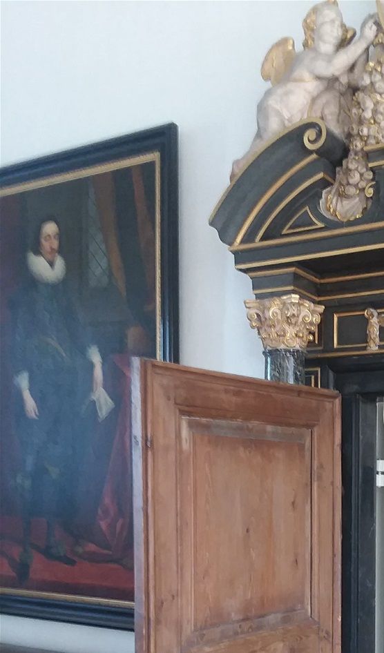 Doorway inside the interior of Kronborg Castle.