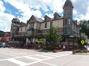Here is a historic building in Manitou Springs. It is called Barker House Apartments so I imagine that it is not open to the public. Nevertheless, it is a National Landmark dating back to 1872.