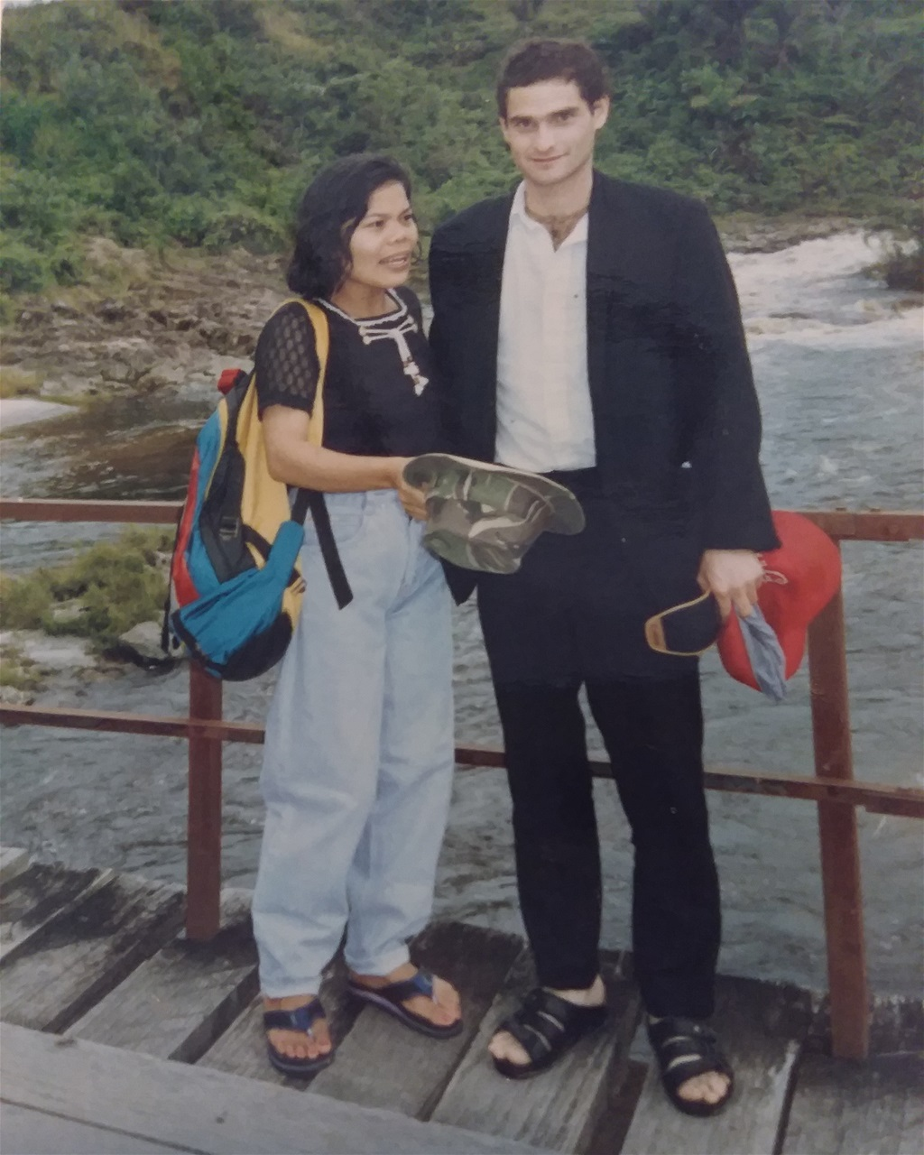 SHORTLY BEFORE WE GOT MARRIED IN PARLILITAN.