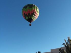Hot air balloons can be seen in Albuquerque skies throughout the year.