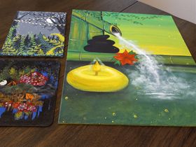 Here are some artworks that I acquired from mysticmoonpixie. She is based in Canada.