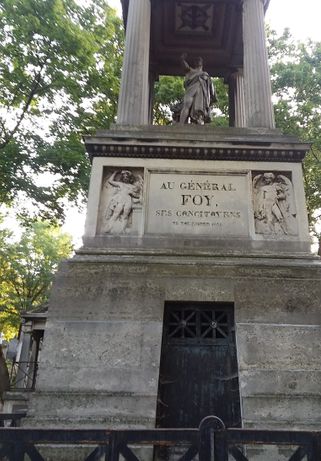 I spoke of General Foy on the Paris Page of this web site. This gravesite is in Père Lachaise Cemetery. He was a military commander under Napoleon Bonaparte I.