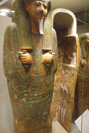 There is a really large collection of Egyptian art and artifacts in the American Museum of Natural History. The very large museum is located in the Upper West Side of Manhatten at 200 Central Park West.
