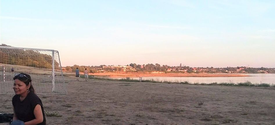 We stayed at Roskilde Fjiord all evening until the sun went down.