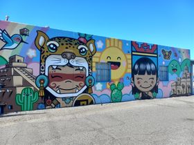 A mural in Albuquerque near Central Street and Morningside Street.