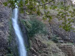 Here is a closer look at Horsetail Falls.